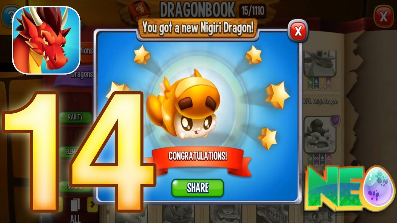Dragon City: Gameplay Walkthrough Part 14 - Nigiri Dragon (iOS, Android)