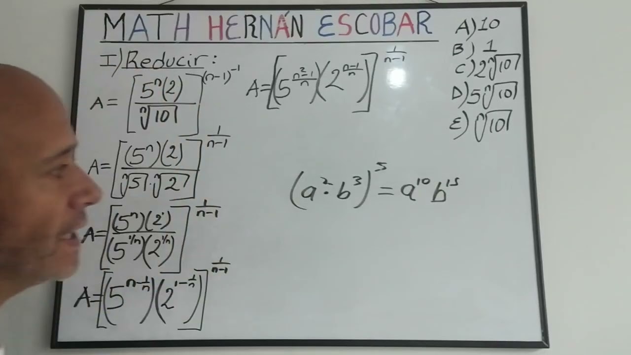 Reducir hasta su más mínima expresión ésta función exponencial 