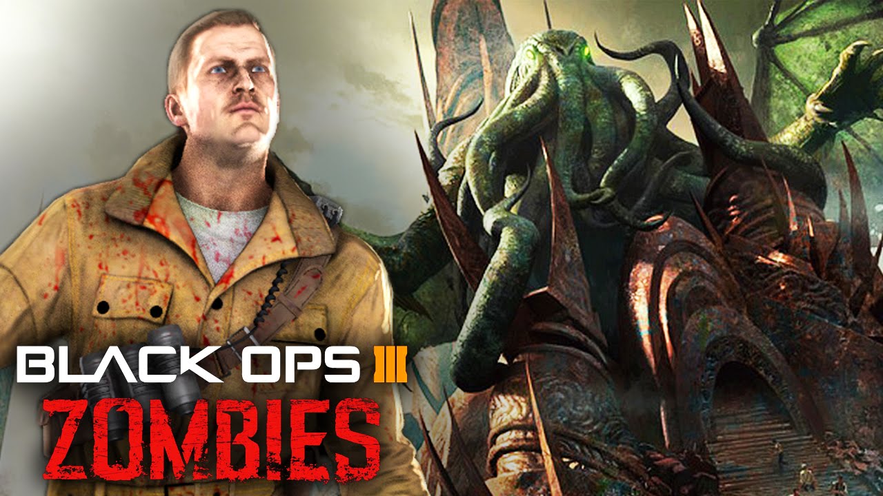 Black Ops 3 Zombies - Cthulhu Boss Fight! Easter Eggs of the Future!