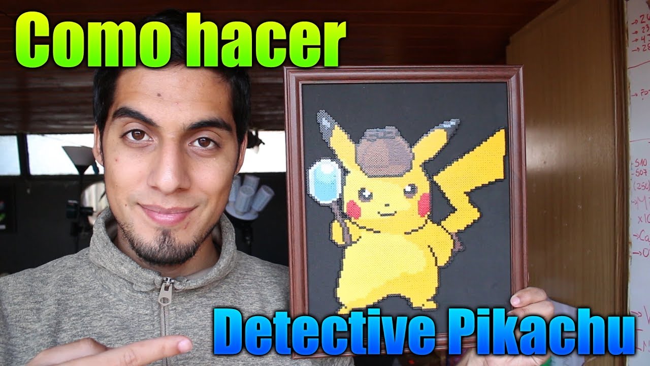 Tutorial ★ Como hacer Cuadro de DETECTIVE PIKACHU con Hama/Perler/Artkal Beads