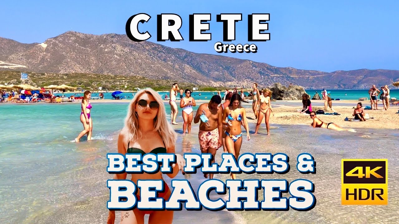 Crete, Greece 🇬🇷- Best Cities And Beaches - Walking Tour Across The Island 🏝 - 4K HDR - 6+ hours