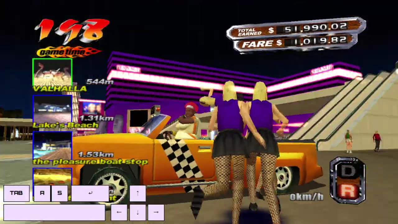 Crazy Taxi 3 - Glitter Oasis - $597,080.77 - Mrs. Venus - 723 customers | PC gameplay