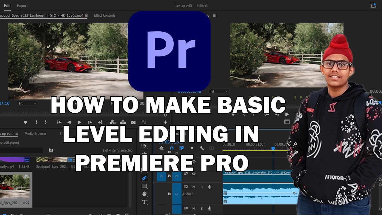 HOW TO MAKE BASIC LEVEL EDITING IN PREMIERE PRO