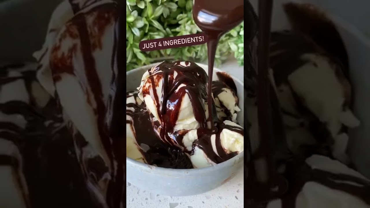 Healthy CHOCOLATE SAUCE recipe🍫 just 4 ingredients!