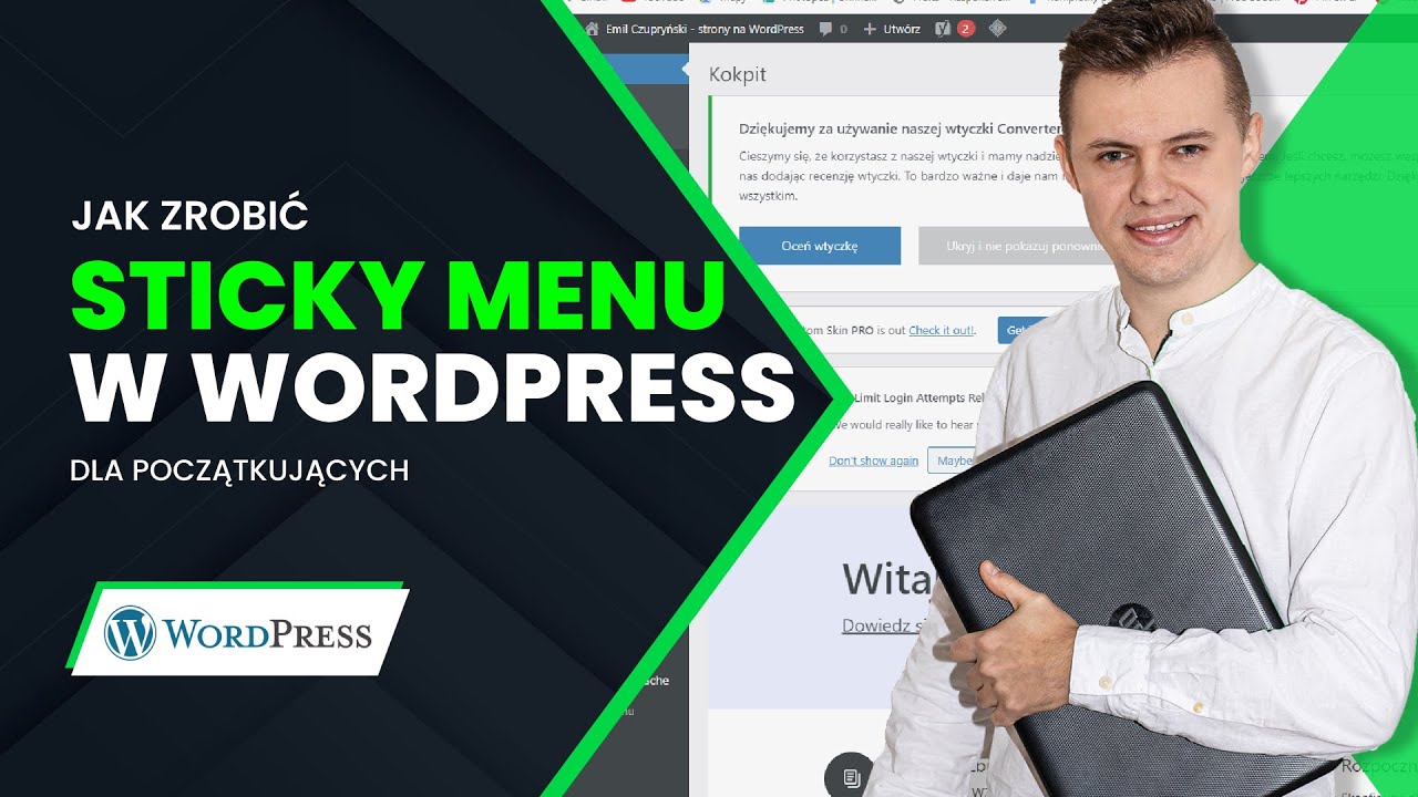 Jak zrobić sticky menu w Wordpressie? [darmowa wtyczka WP Sticky Anything, Elementor free]