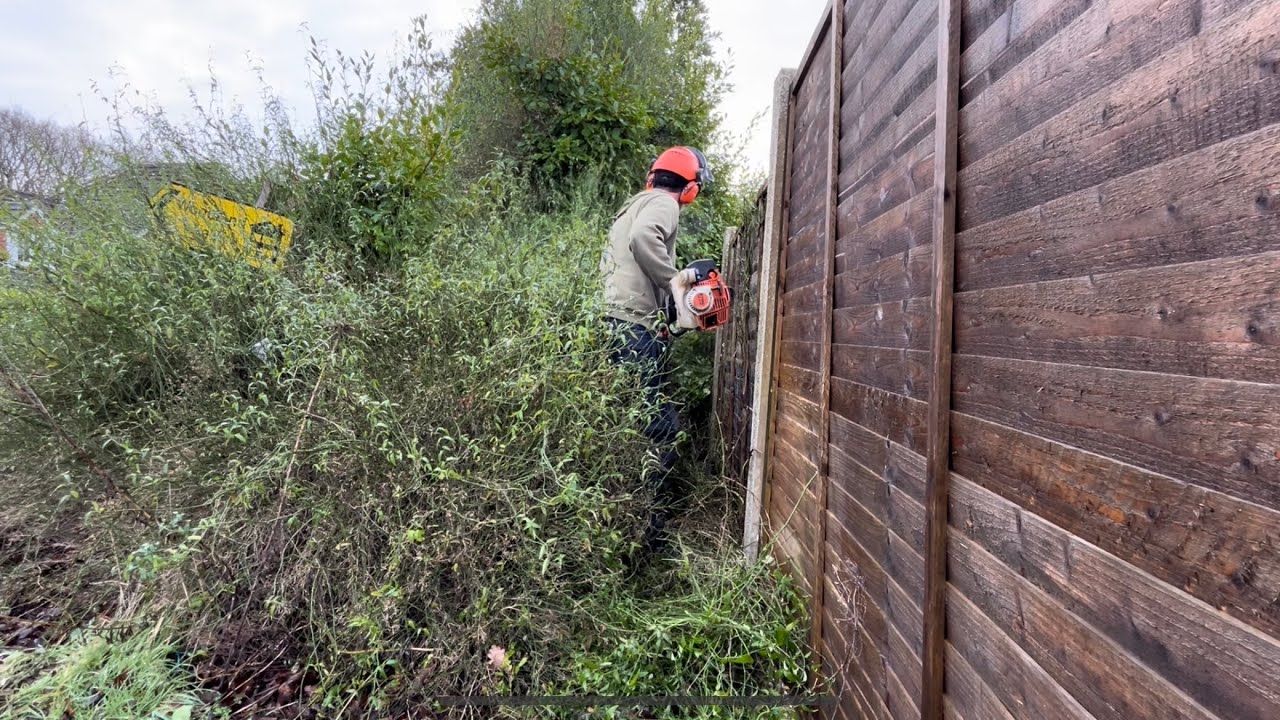 Homeowners fences were becoming overgrown with brambles!