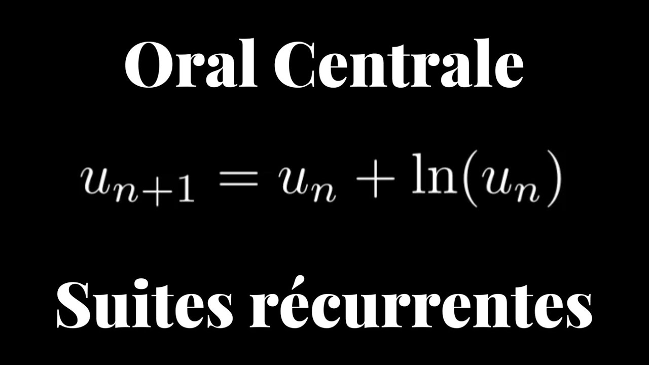 Oral Centrale - Suites récurrentes : Plus dur que l'X ?