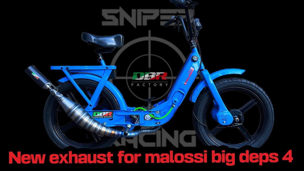 Marmitta DBR Sniper Specifica per Motore Malossi Big Deps 4 Piaggio Ciao