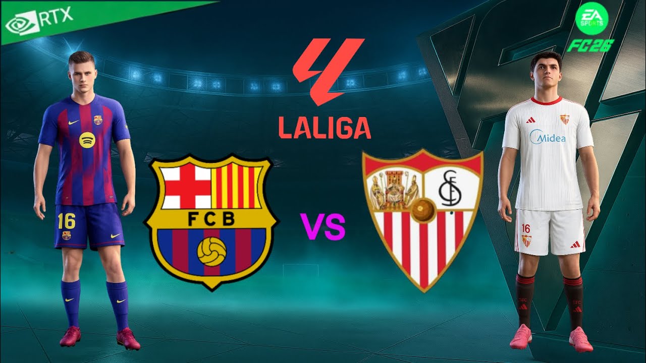 FC Barcelona 🆚 Sevilla FC | Full Match Gameplay | FC26 | PC