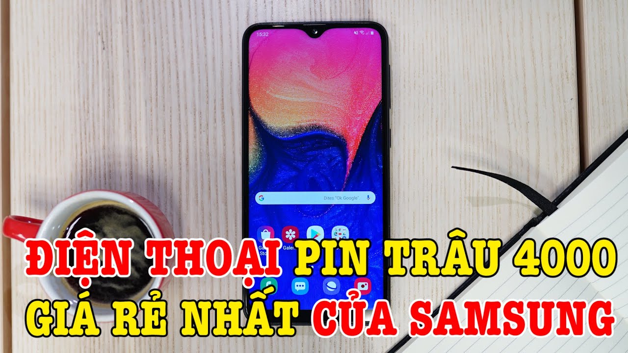 Trên tay Galaxy A10s điện thoại rẻ nhất, Pin trâu của Samsung