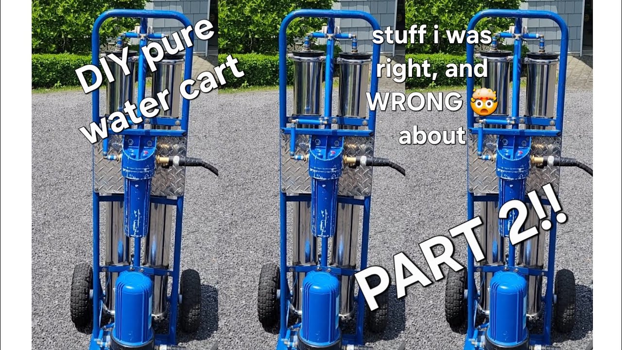 DIY pure water cart for window cleaning update PART 2