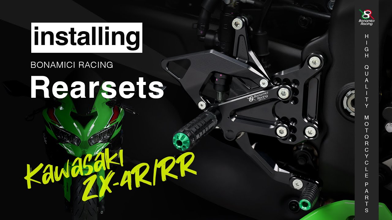 Installing Bonamici Racing rearsets for Kawasaki ZX-4R/RR