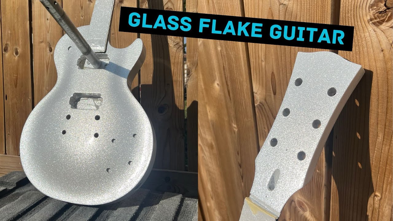 Painting a GLASS FLAKE Guitar! Collab with @Brad Angove