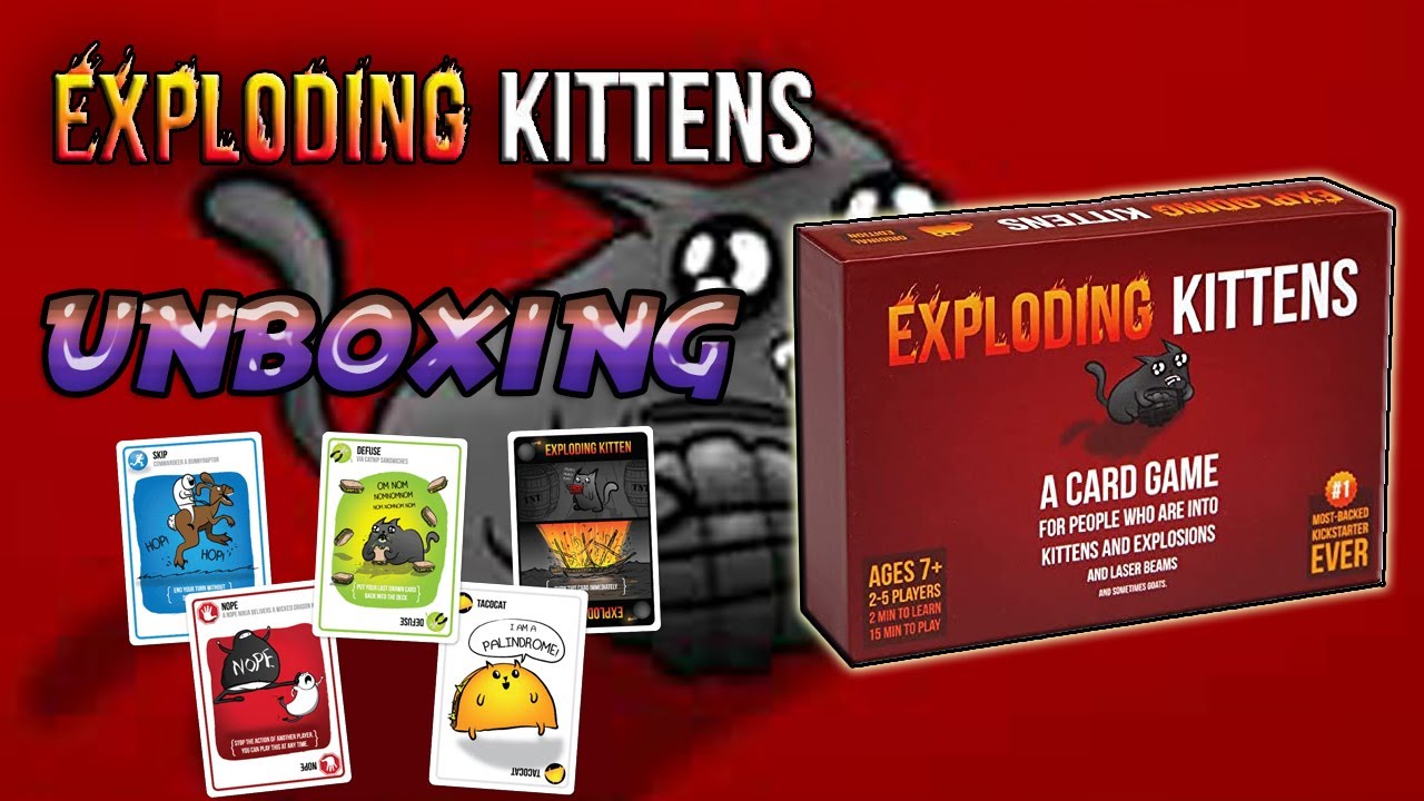 Exploding Kittens- Unboxing Español- Tu Turno