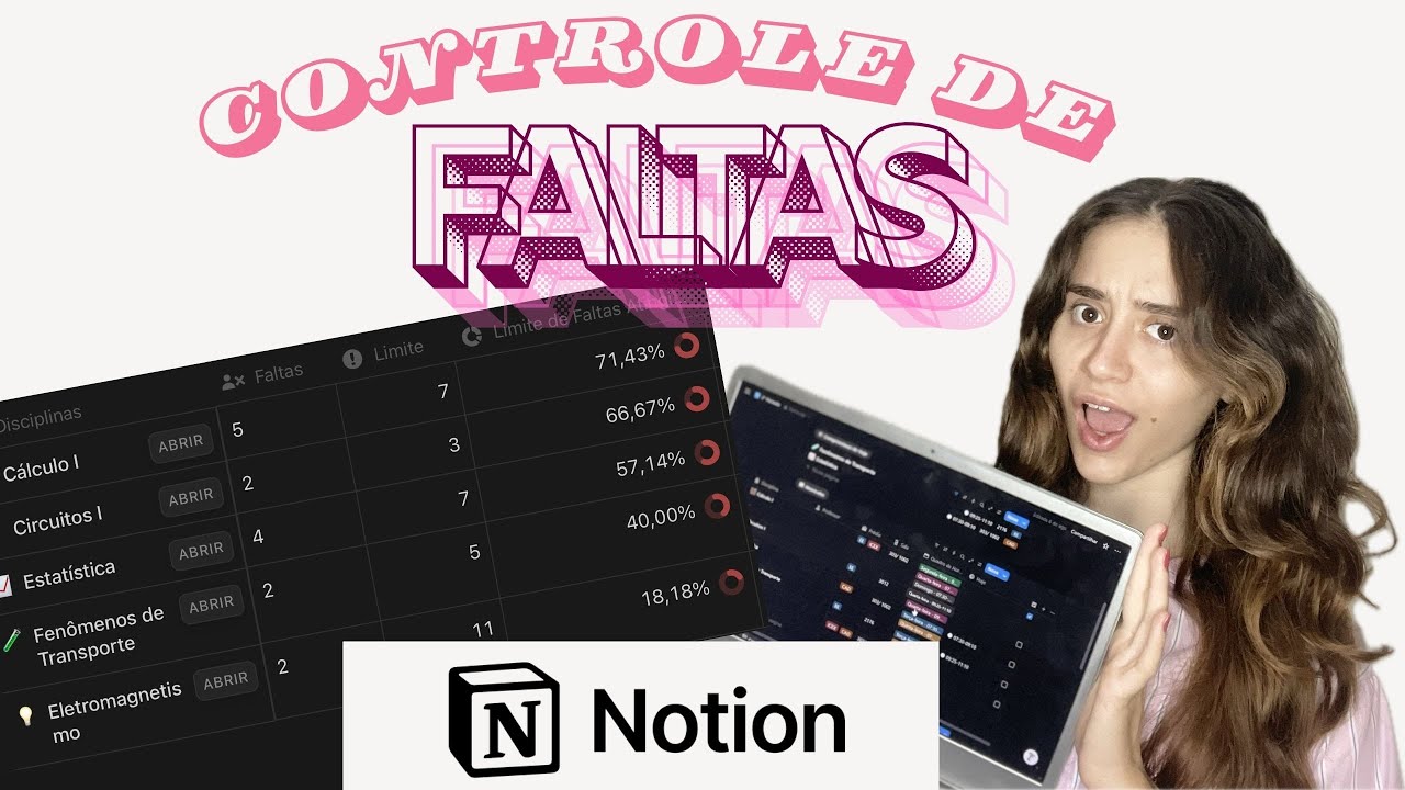 Controle de faltas da faculdade com o NOTION (Passo a passo do ZERO)