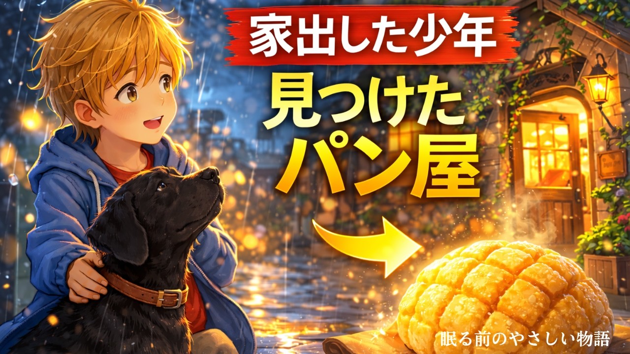 【小学2〜4年生向け朗読】雨の日のメロンパン｜まぼろしのパン屋（心が軽くなる物語）