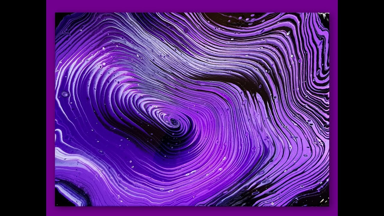 #153 Purple - 2nd Placemat Ring Pour