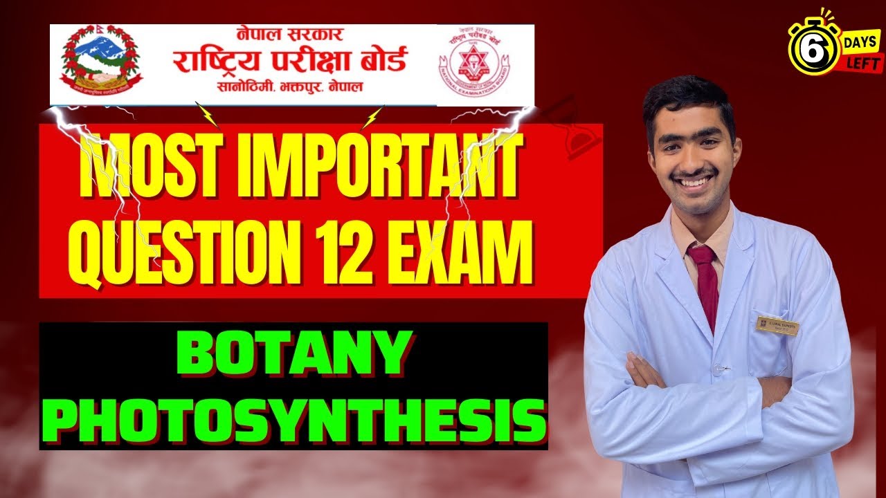 Most Important Question of Photosynthesis |Botany Class 12 NEB Plant Physiology | Important Question