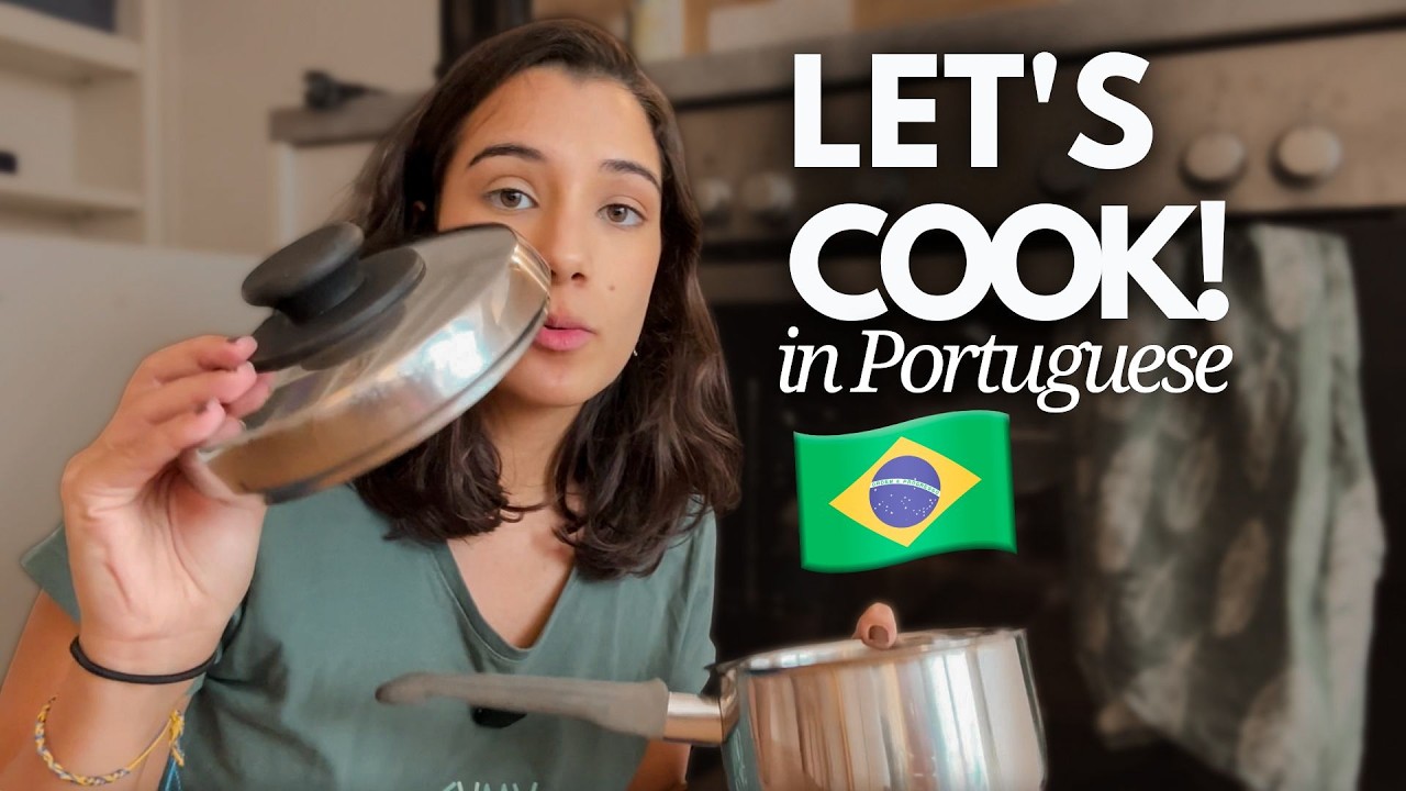 Learn BRAZILIAN Portuguese While I Cook Pasta 🇧🇷