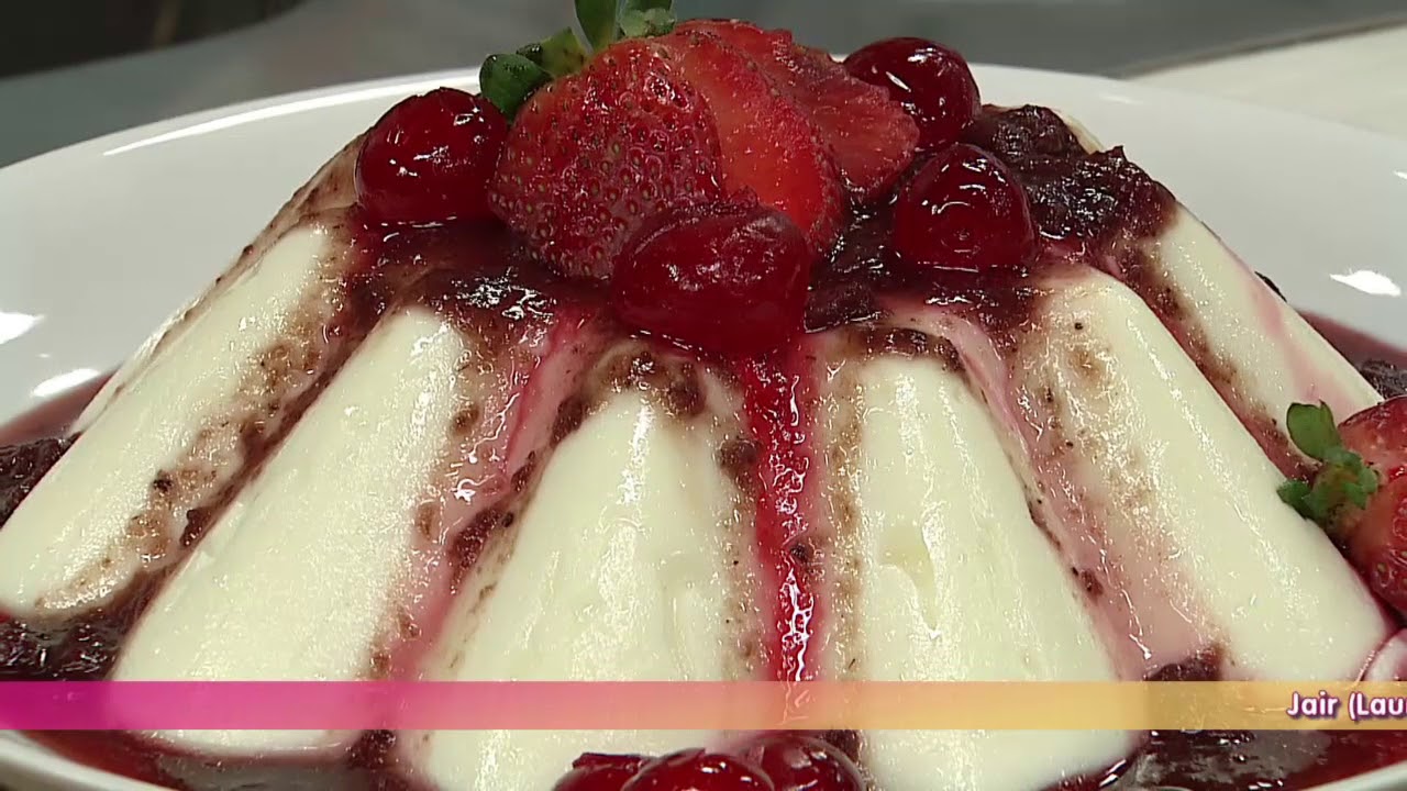 Pudim de kefir com frutas! 21/08/2017