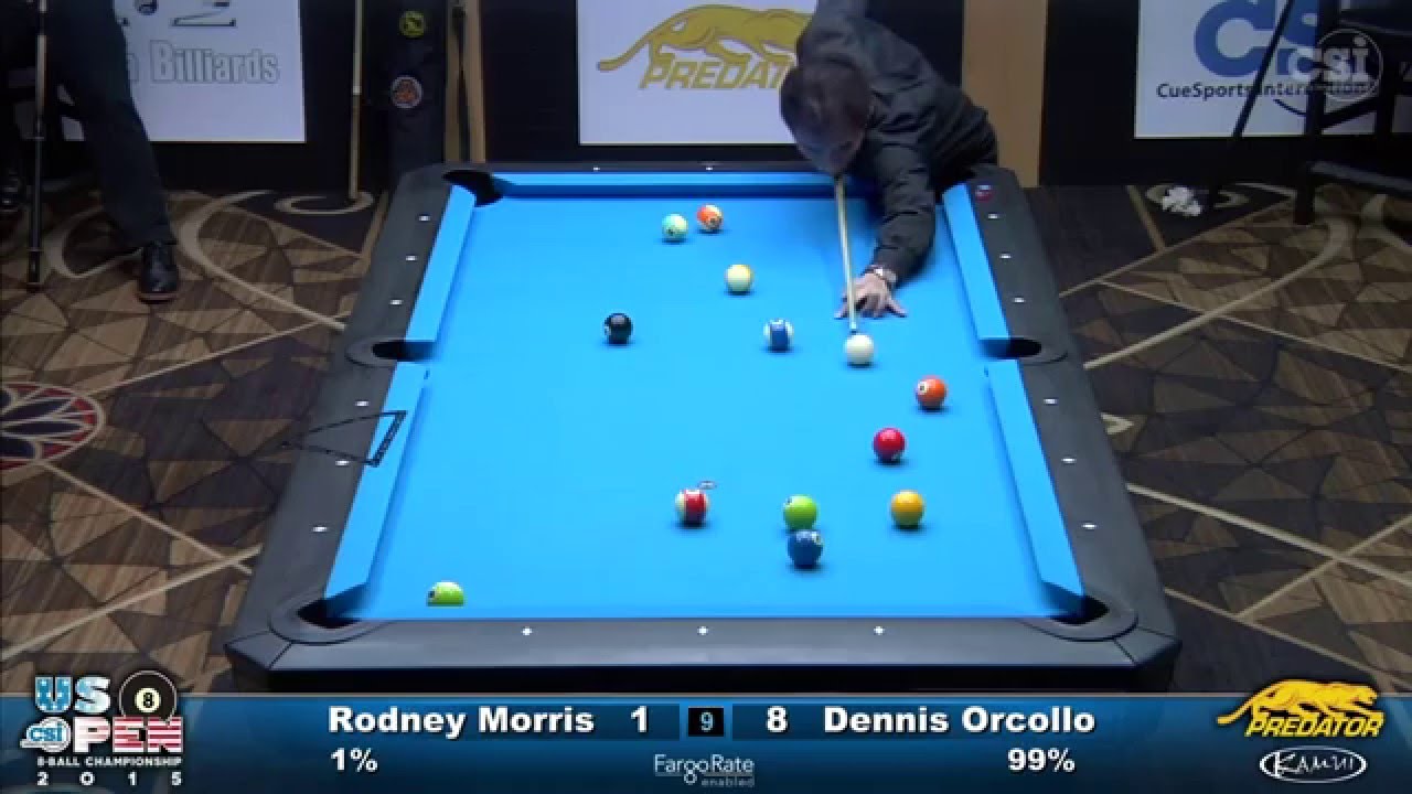 2015 US Open 8-Ball: Rodney Morris vs Dennis Orcollo (Semi-Final)