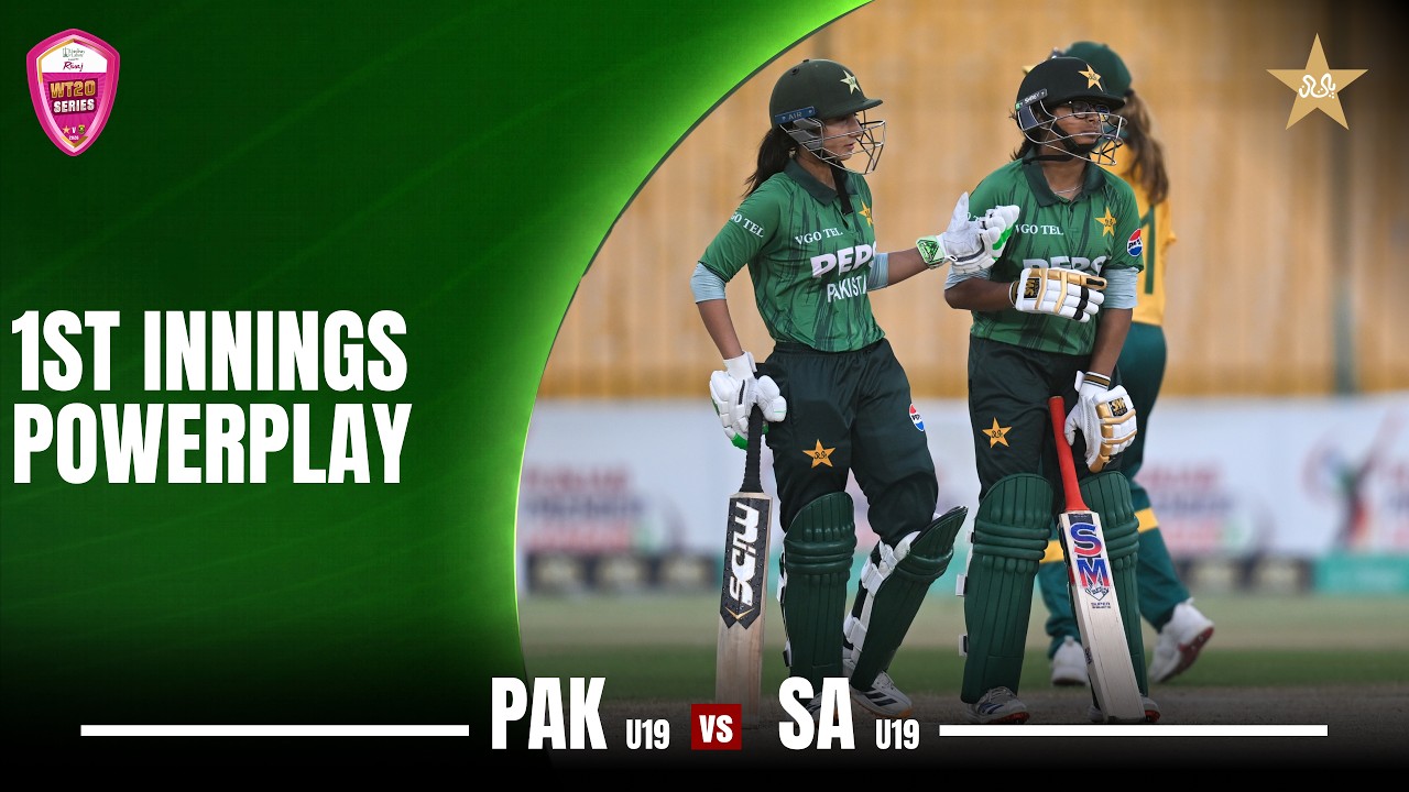 1st Innings Powerplay | Pakistan Women U19 vs South Africa Women U19 | 5th T20 | MZG1H