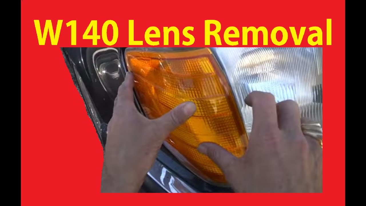 DIY Turn Signal Blinker Removal W140 Head Lamp Replacement How To