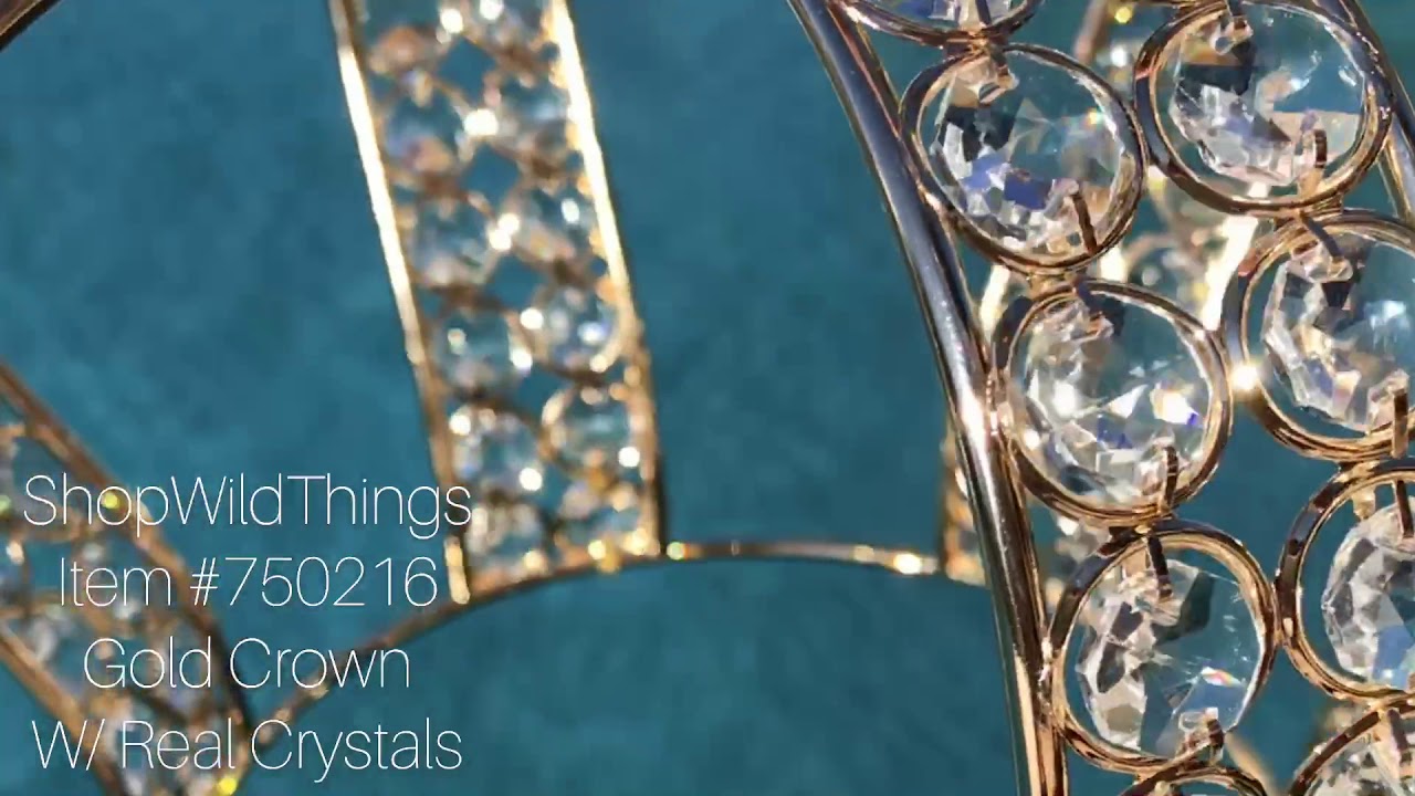 ShopWildThings Gold Crown Centerpiece Decoration