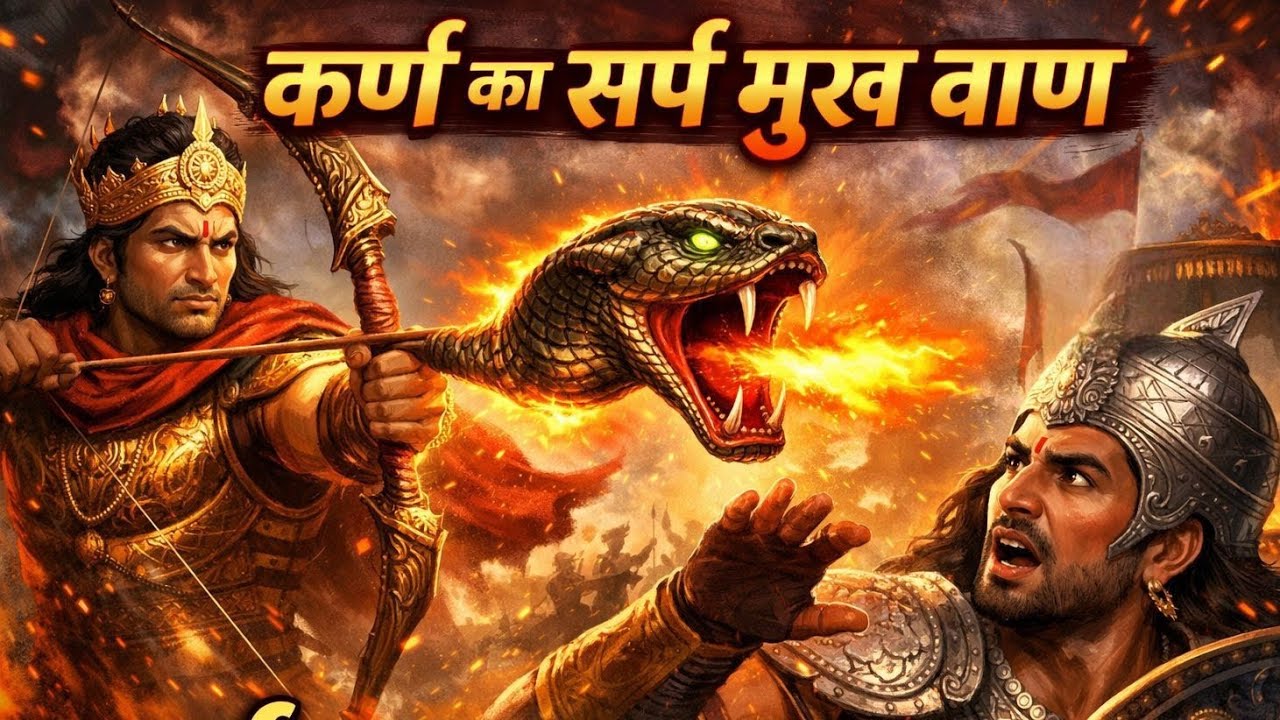 जब कर्ण ने छोड़ा अर्जुन पर अपना सबसे शक्तिशाली बाण | 17वें दिन का सबसे खतरनाक मंजर | Karna vs arjun|