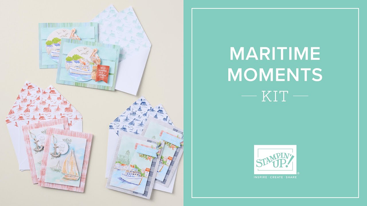 Make Nautical Handmade Cards With Stampin’ Up! | Maritime Moments Kit #CardMaking #StampinUp #Crafts