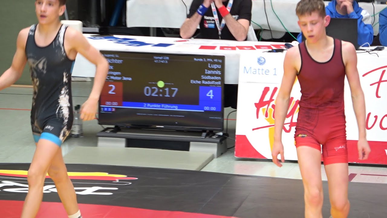 Wrestling / Ringen, DM 2023, Jugend A, 48 kg, Freestyle, Wächter - Lupu
