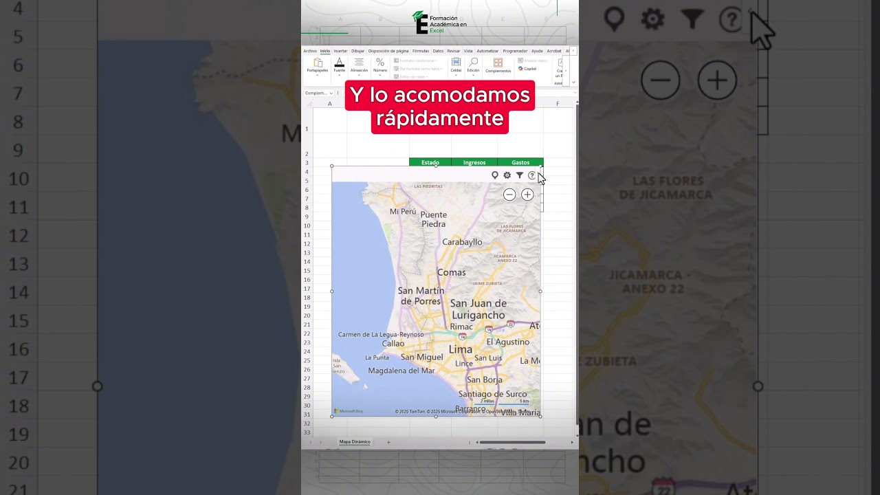 Crea un mapa interactivo y que cambia en base a la informaci&oacute;n que le brindes en Excel. 😎📌#excel