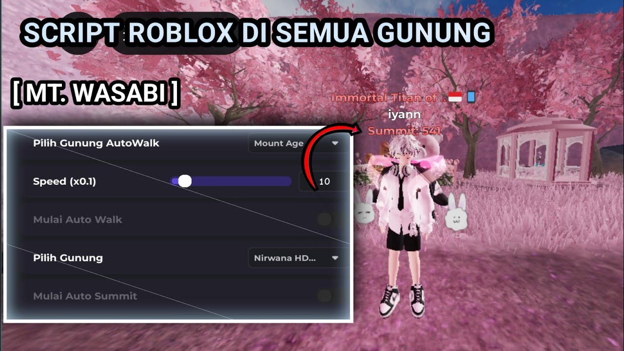 ROBLOX ALL MOUNT Script, АВТОМАТИЧЕСКИЕ ВЕРШИНЫ И АВТОМАТИЧЕСКАЯ ХОДЬБА (MT WASABI) БЕЗ КЛЮЧА