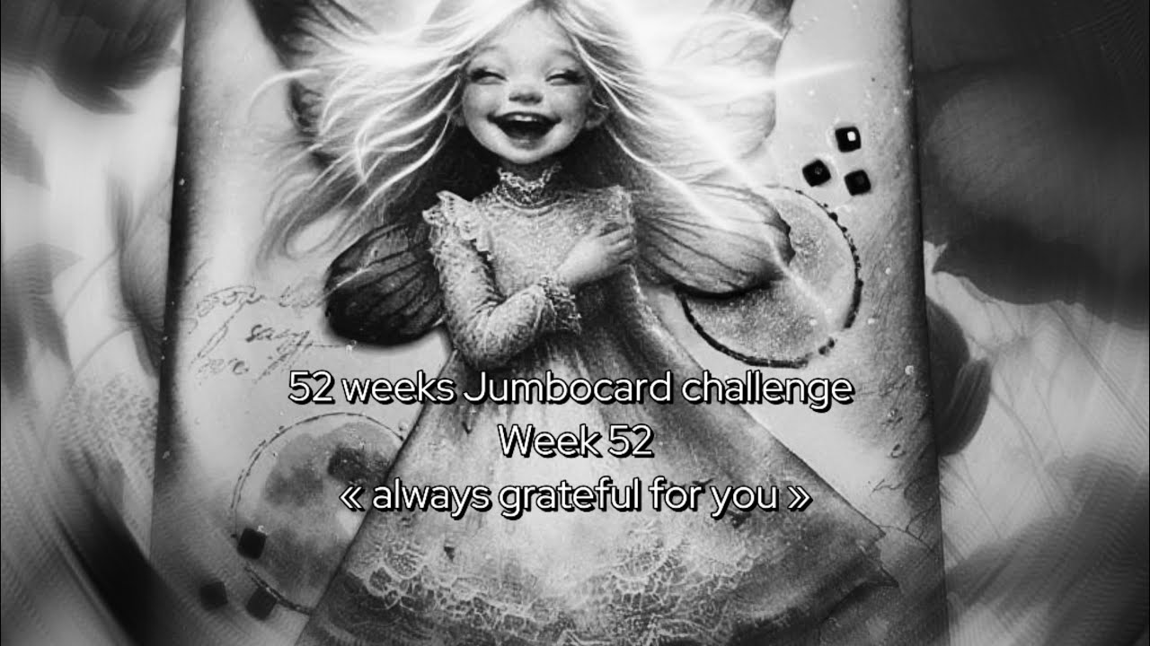 52 weeks Jumbocard challenge : week52 « always grateful for you » @MaremiSmallArt 
