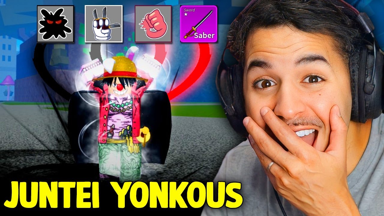 CACEI BOUNTY com as FRUTAS dos YONKOUS no Blox Fruits 🔥😱