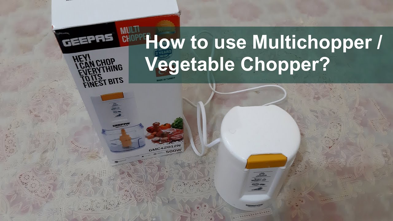 How to use Multichopper / Vegetable Chopper? #geepas #chopper