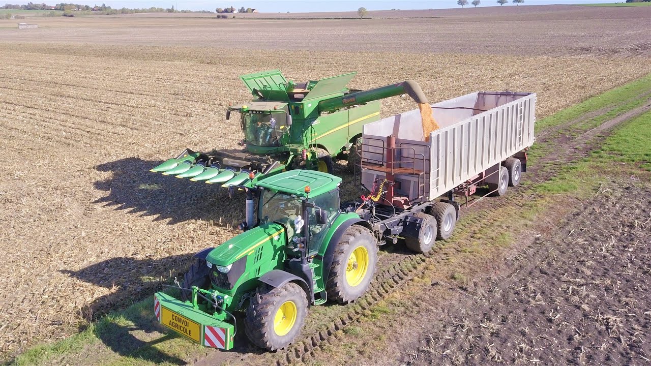 Moisson de Ma&iuml;s chez JLC Lunelle Farms ! John Deere S770i 🌽🚜