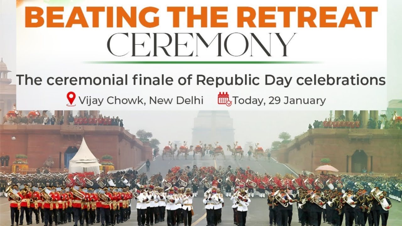LIVE:Beating The Retreat Ceremony 2026 | Annual musical extravaganza | Vijay Chowk | 29th January 26