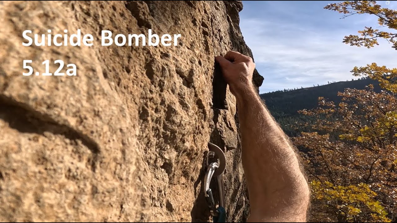 Suicide Bomber 5.12a sport - Tieton River, WA