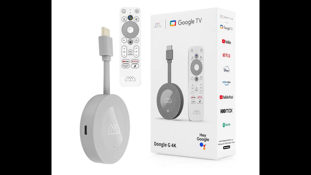 Homatics Dongle G 4K (GD2) is a Google TV 4K Streaming Dongle with RJ45 port from Elebao