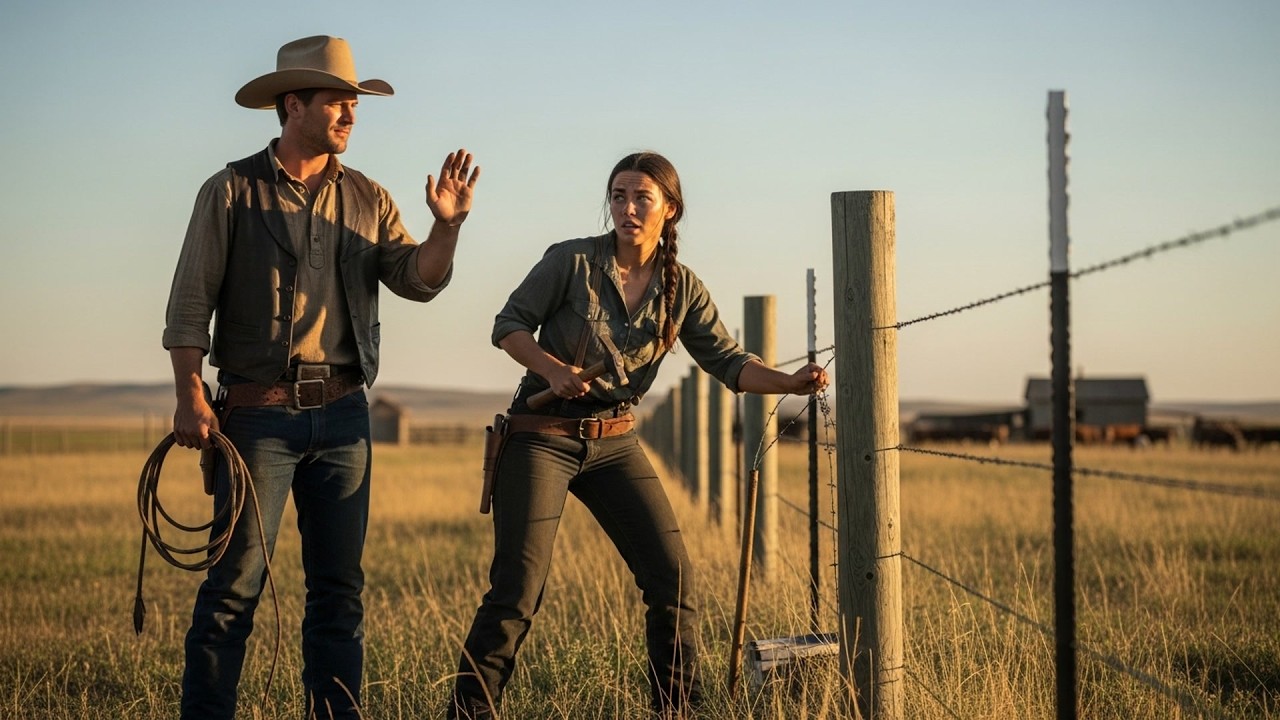 She Was Mending Fences Faster Than His Entire Crew Combined, The Cowboy Made Her His New Foreman
