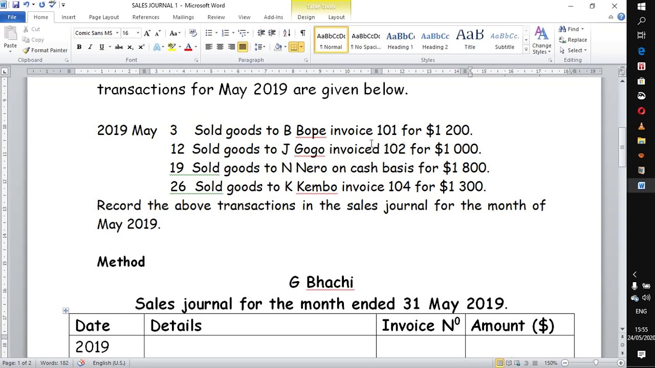 SALES JOURNAL 1/ SALES DAYBOOK/IGCSE/O LEVEL,AS LEVEL ACCOUNTING/JOURNALS/BOOKS OF PRIME ENTRY