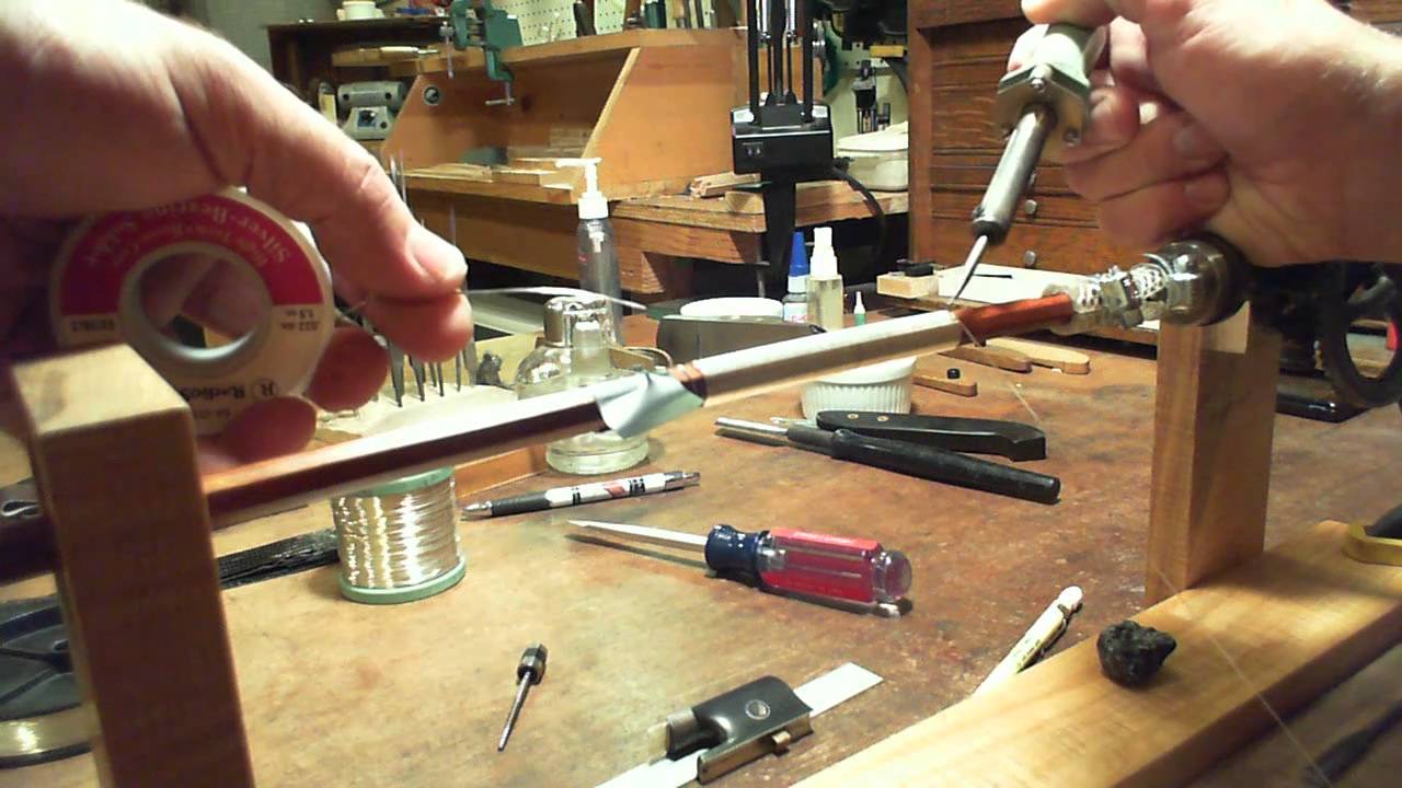 Installing a Grip on a Violin Bow, Part 1: Silver Wire
