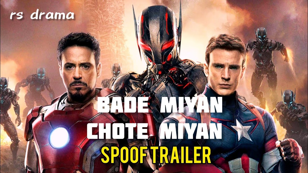 Bade Miyan Chote Miyan Official Trailer | Ironman | Captain America | Spoof | rs drama