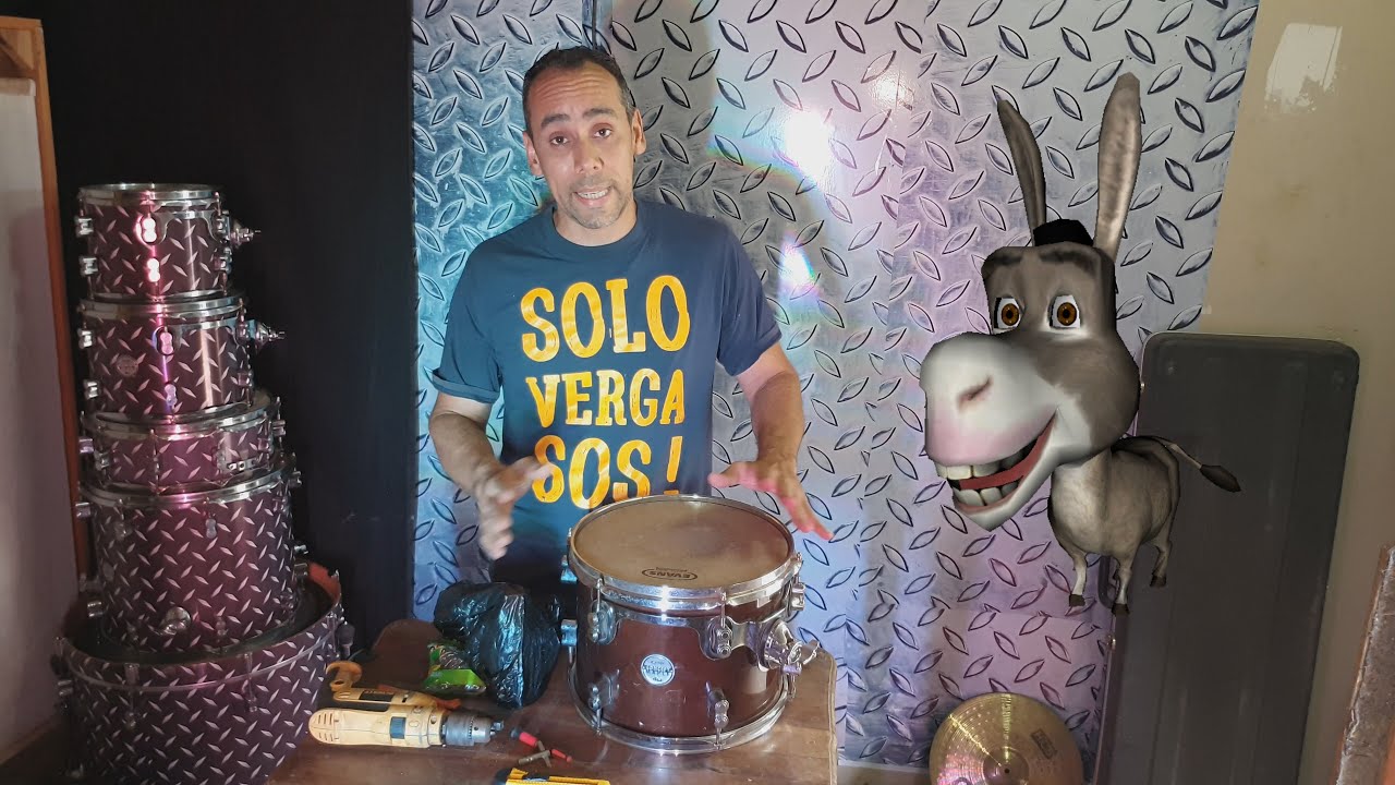 COMO RESTAURAR UNA BATERÍA ACUSTICA, LIMPIAR CROMO Y HERRAJES CON DW-40