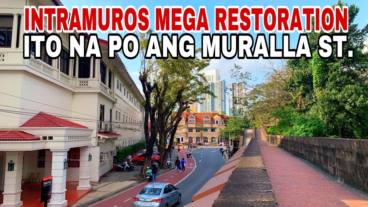 ITO NA PO NGAYON ANG MURALLA ST. INTRAMUROS MANILA. INTRAMUROS MEGA RESTORATION UPDATE