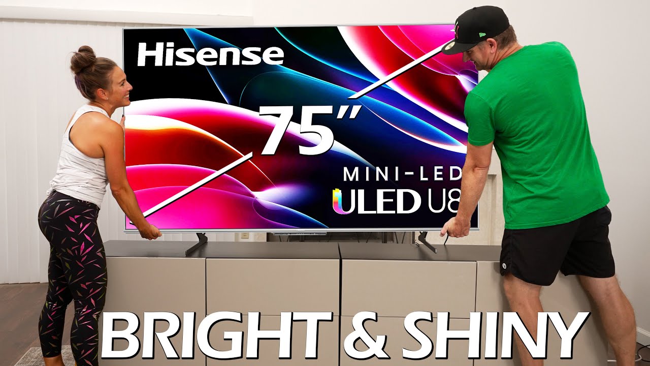 75-дюймовый телевизор Hisense U8H Mini-LED 4K — яркий и блестящий