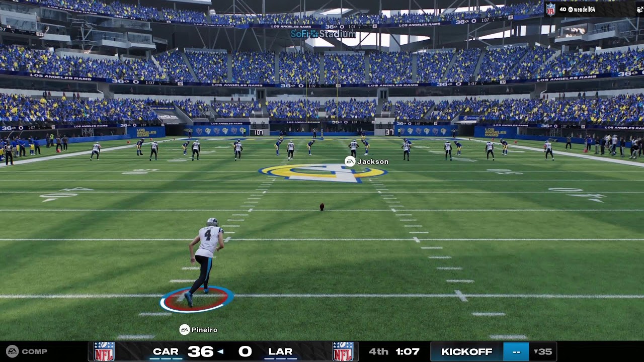 MADDEN 25 - LOS ANGELES RAMS VS. CAROLINA PANTHERS - LIVE GAMEPLAY - PLAYOFF GAME