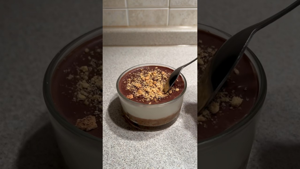Cheesecake light allo yogurt greco #shorts #asmr