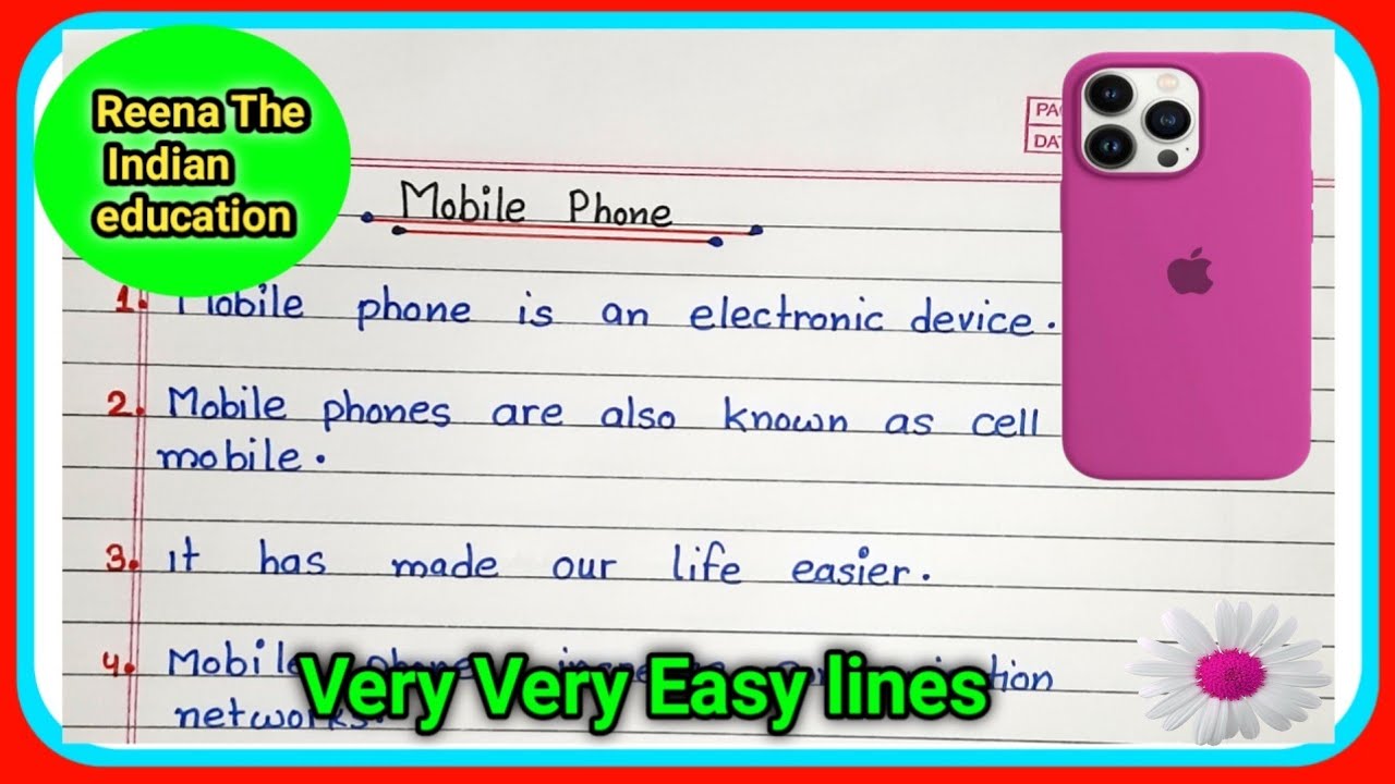 ESSAY ON MOBILE PHONE IN ENGLISH ||10 lines on mobile phone ||ESSAY ON MOBILE PHONE ||MOBILE PHONE
